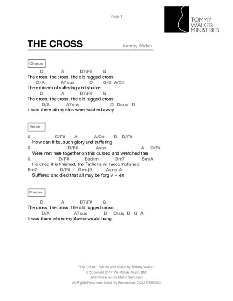 on the cross chords|When He Was On The Cross Chords .